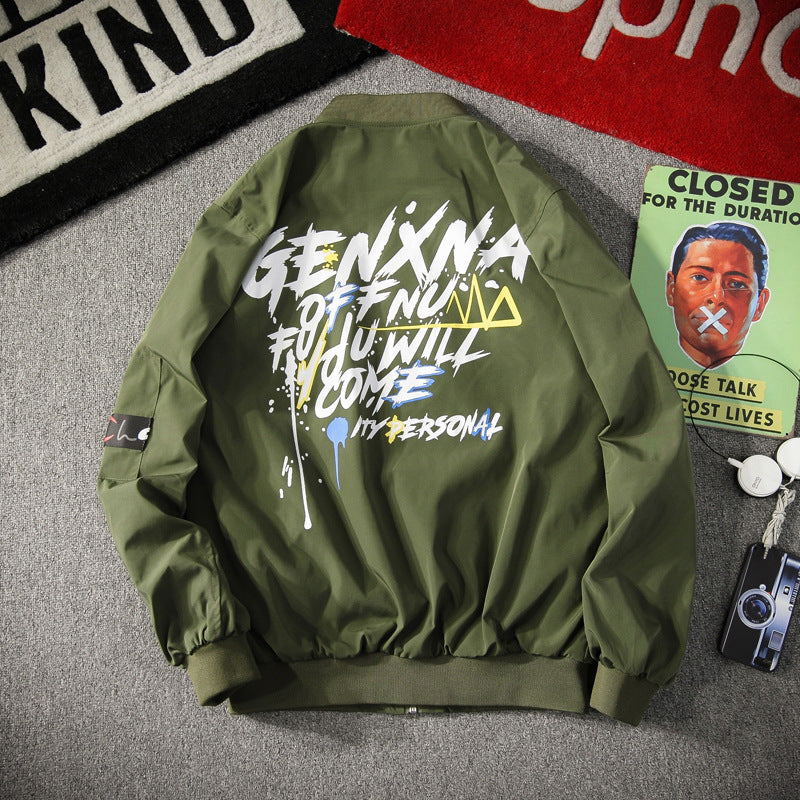 Trendy Unisex Streetwear Jacket - Flight & Work Style